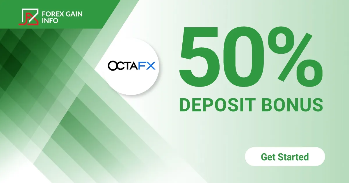OctaFX Forex Bonus 50% on each Deposit