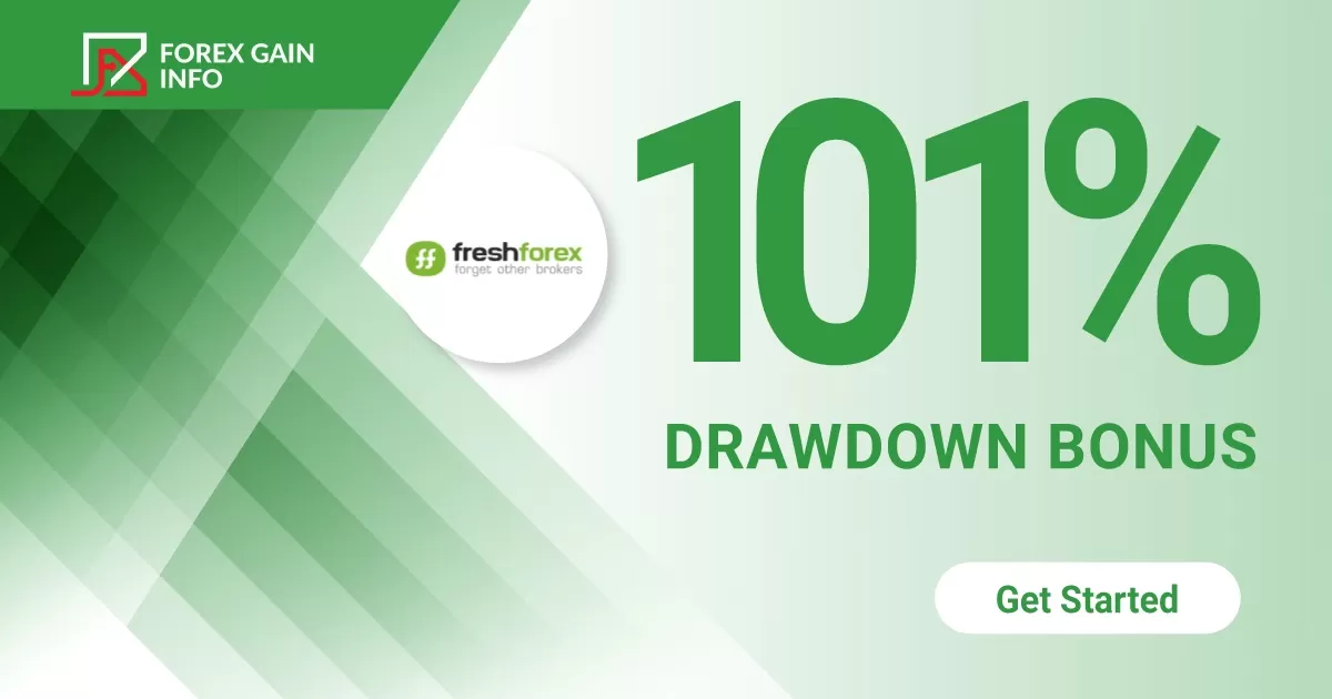 Get 101% Drawdown Bonus on FreshForex