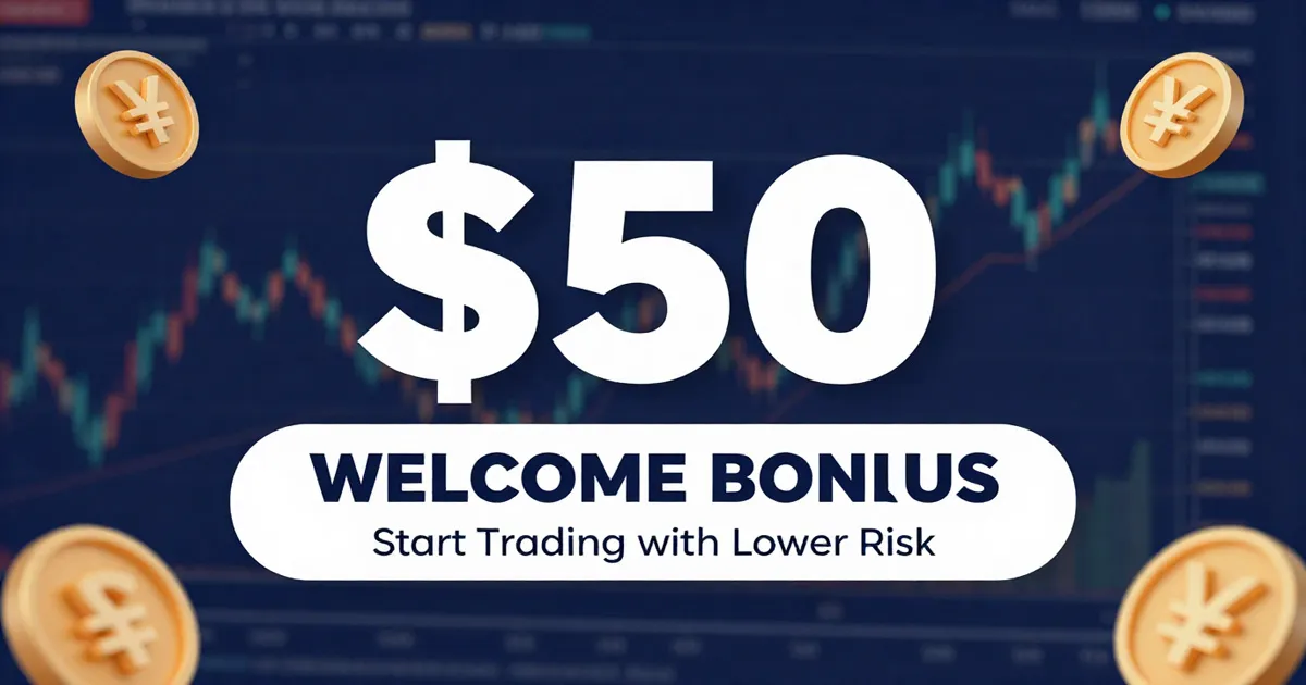 $50 Welcome Bonus Forex Trading | Start Trading with Lower Risk