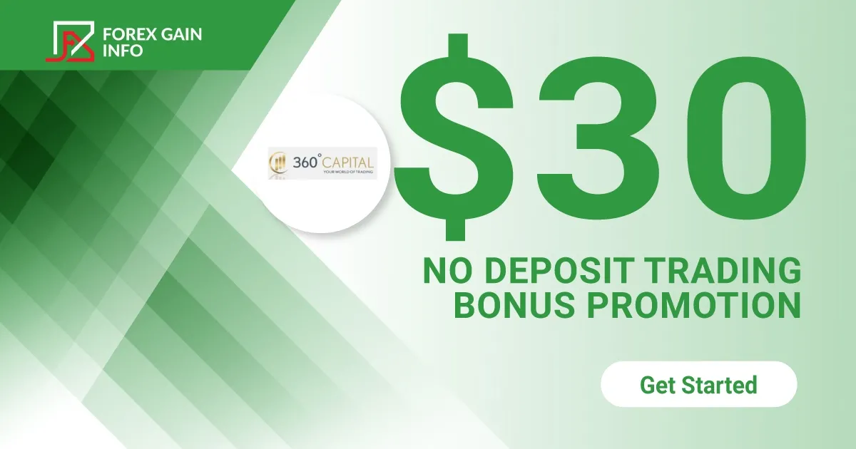 360 Capital LTD 30 USD No Deposit Trading Bonus