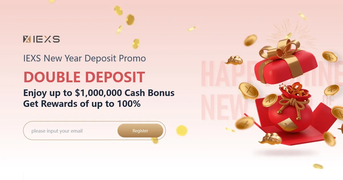 100% Deposit Bonus Forex Promo for the New Year at IEXS
