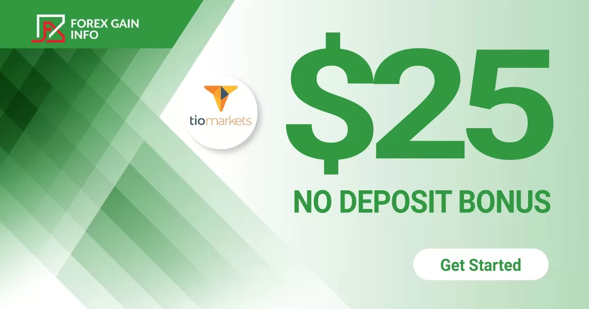 Get $25 No Deposit bonus 2022 by TIO Markets