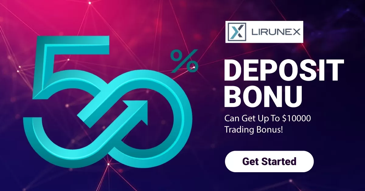 Get 50% Forex Deposit Bonus Lirunex