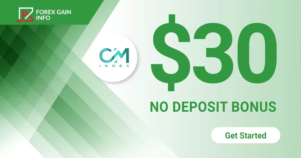 CM Index 30 USD Forex No Deposit Bonus