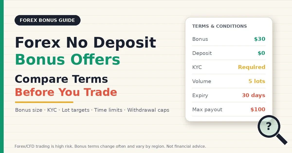 Forex no deposit bonus offers can differ in key ways